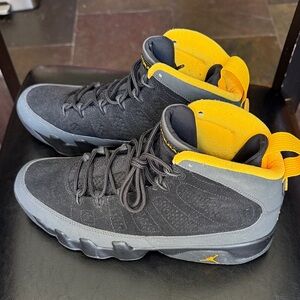 Jordan Men's High-Top Sneakers - Black & Yellow